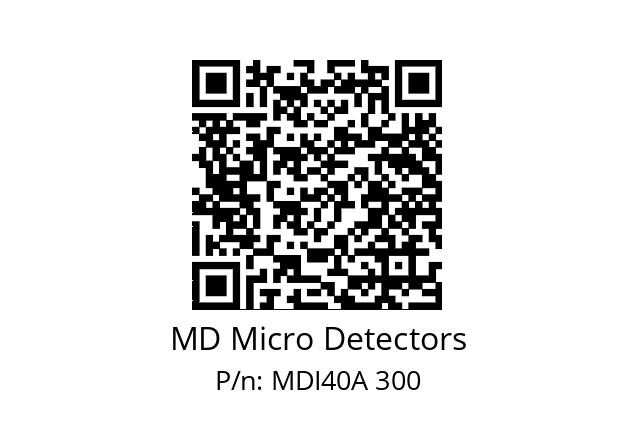  MDI40A1000Z5/30P6XXPR+M.162 MD Micro Detectors MDI40A 300