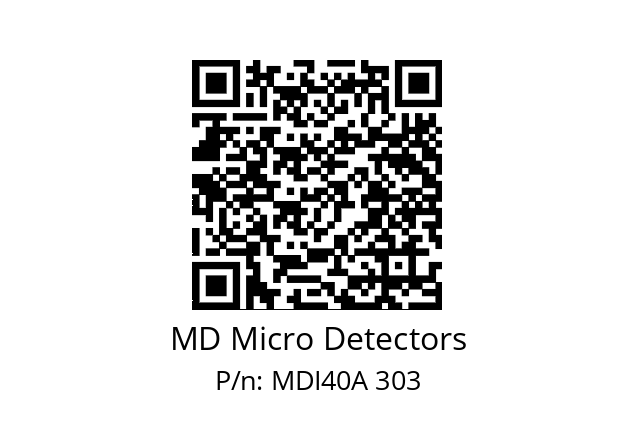  MDI40A1250Z5/30P6XXPR+M.162 MD Micro Detectors MDI40A 303