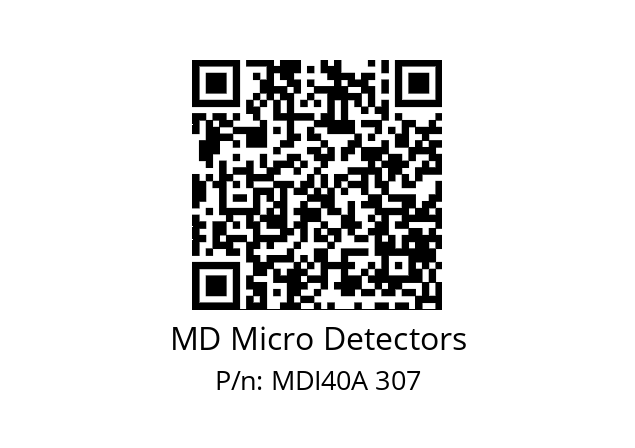  MDI40A1800Z5/30P6XXPR+M.162 MD Micro Detectors MDI40A 307