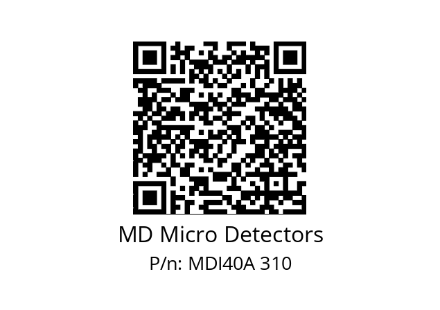  MDI40A2500Z5/30P6XXPR+M.162 MD Micro Detectors MDI40A 310