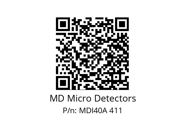  MDI40A256Z5/30P6SXPR+M.162 MD Micro Detectors MDI40A 411