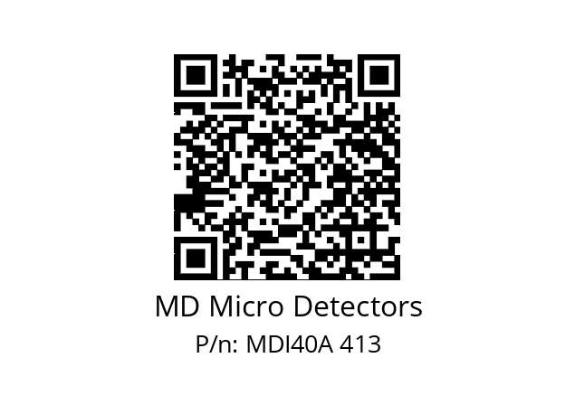  MDI40A360Z5/30P6SXPR+M.162 MD Micro Detectors MDI40A 413