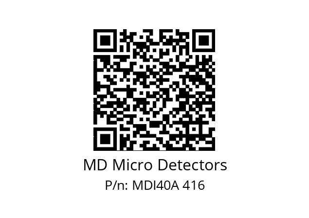  MDI40A500Z5/30P6SXPR+M.162 MD Micro Detectors MDI40A 416