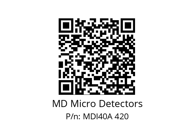  MDI40A720Z5/30P6SXPR+M.162 MD Micro Detectors MDI40A 420