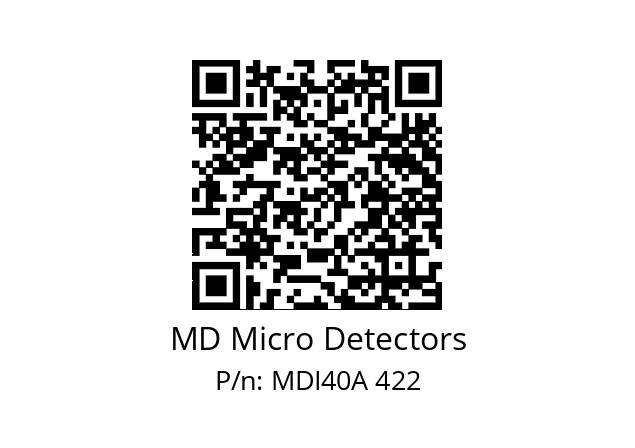  MDI40A800Z5/30P6SXPR+M.162 MD Micro Detectors MDI40A 422