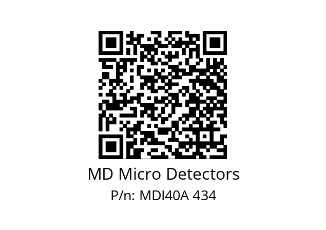  MDI40A2500Z5/30P6SXPR+M.162 MD Micro Detectors MDI40A 434