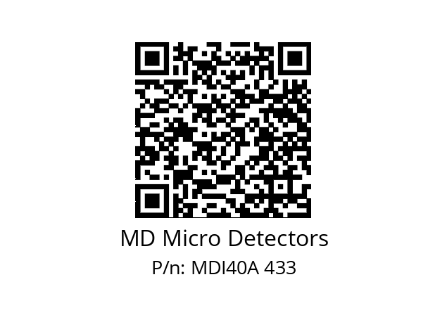  MDI40A2048Z5/30P6SXPR+M.162 MD Micro Detectors MDI40A 433