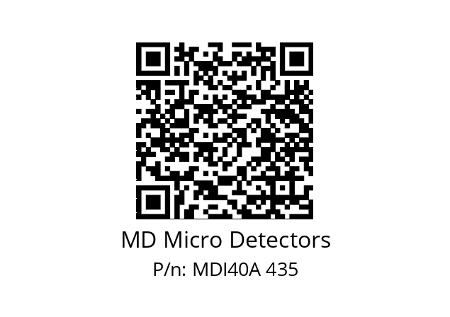  MDI40A100S5/30L6SXPR+M.162 MD Micro Detectors MDI40A 435