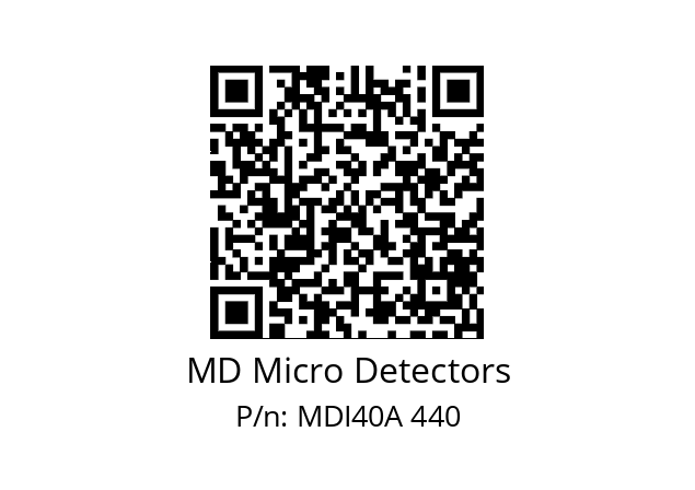  MDI40A240S5/30L6SXPR+M.162 MD Micro Detectors MDI40A 440