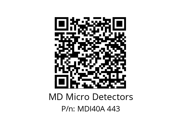  MDI40A300S5/30L6SXPR+M.162 MD Micro Detectors MDI40A 443