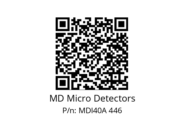  MDI40A480S5/30L6SXPR+M.162 MD Micro Detectors MDI40A 446