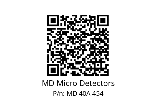  MDI40A900S5/30L6SXPR+M.162 MD Micro Detectors MDI40A 454