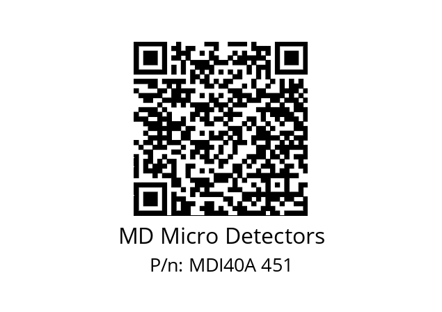  MDI40A720S5/30L6SXPR+M.162 MD Micro Detectors MDI40A 451