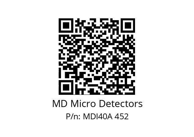  MDI40A750S5/30L6SXPR+M.162 MD Micro Detectors MDI40A 452