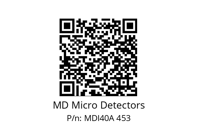  MDI40A800S5/30L6SXPR+M.162 MD Micro Detectors MDI40A 453