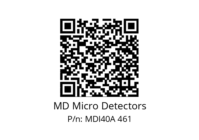  MDI40A1600S5/30L6SXPR+M.162 MD Micro Detectors MDI40A 461