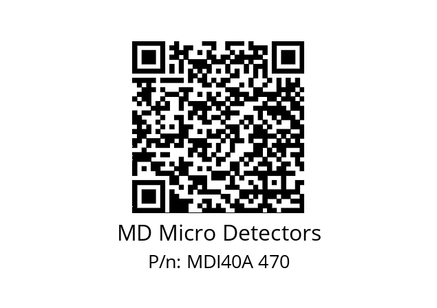  MDI40A200Z5/30L6SXPR+M.162 MD Micro Detectors MDI40A 470