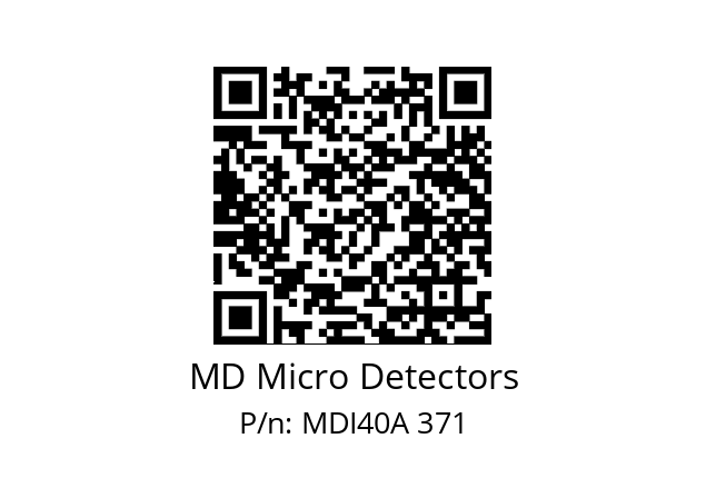  MDI40A2048Z5/30L6XXPR+M.162 MD Micro Detectors MDI40A 371