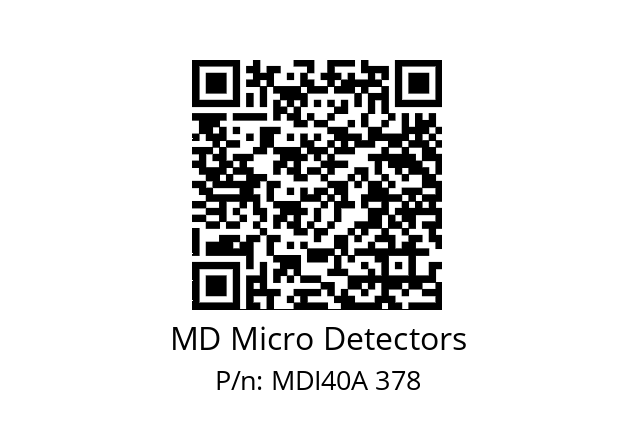  MDI40A240S5/30P6SXPR+M.162 MD Micro Detectors MDI40A 378