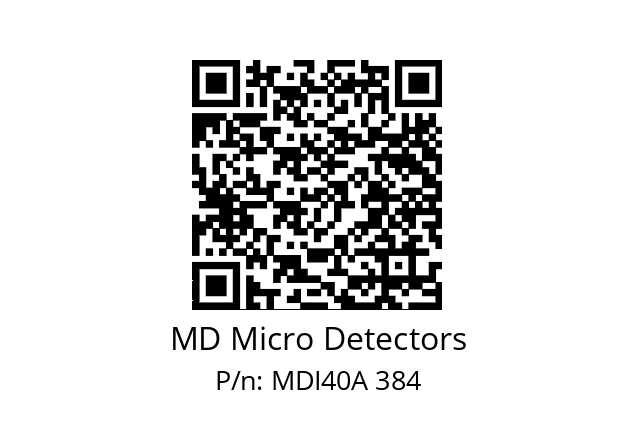  MDI40A480S5/30P6SXPR+M.162 MD Micro Detectors MDI40A 384