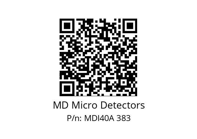  MDI40A400S5/30P6SXPR+M.162 MD Micro Detectors MDI40A 383