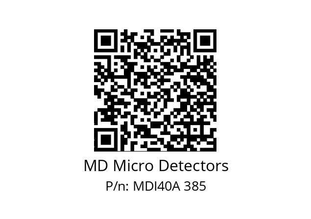  MDI40A500S5/30P6SXPR+M.162 MD Micro Detectors MDI40A 385