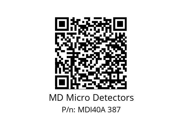  MDI40A600S5/30P6SXPR+M.162 MD Micro Detectors MDI40A 387