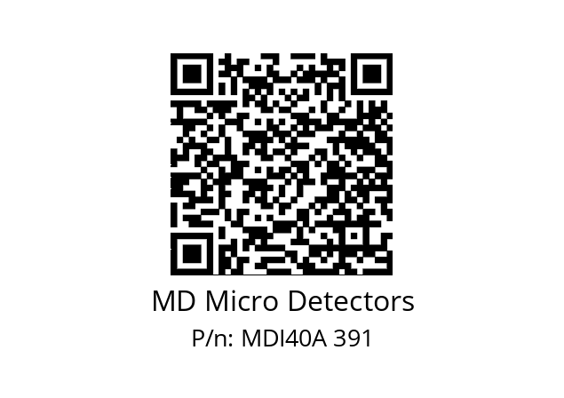  MDI40A800S5/30P6SXPR+M.162 MD Micro Detectors MDI40A 391