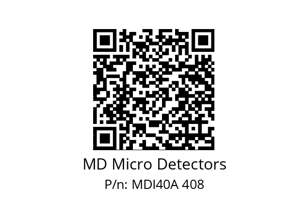  MDI40A200Z5/30P6SXPR+M.162 MD Micro Detectors MDI40A 408