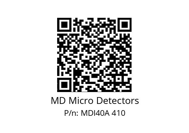  MDI40A250Z5/30P6SXPR+M.162 MD Micro Detectors MDI40A 410