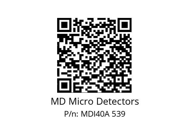  MDI40A480Z5/30P6XXPR0,3+M12.162 MD Micro Detectors MDI40A 539