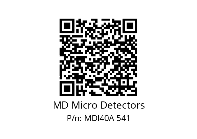  MDI40A512Z5/30P6XXPR0,3+M12.162 MD Micro Detectors MDI40A 541