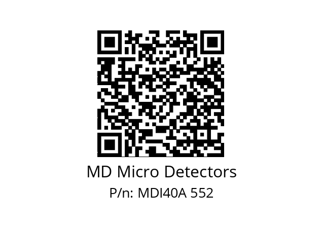  MDI40A1440Z5/30P6XXPR0,3+M12.162 MD Micro Detectors MDI40A 552