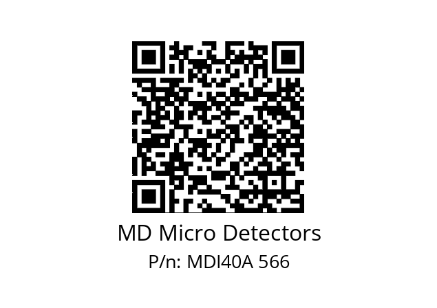  MDI40A256S5/30L6XXPR0,3+M12.162 MD Micro Detectors MDI40A 566