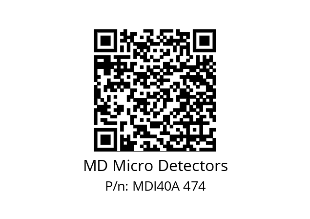  MDI40A300Z5/30L6SXPR+M.162 MD Micro Detectors MDI40A 474