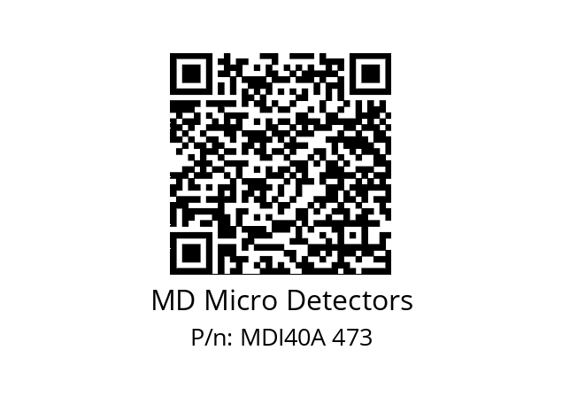  MDI40A256Z5/30L6SXPR+M.162 MD Micro Detectors MDI40A 473