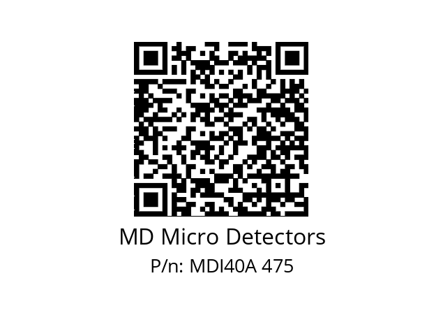  MDI40A360Z5/30L6SXPR+M.162 MD Micro Detectors MDI40A 475