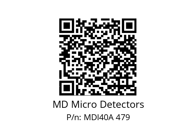  MDI40A512Z5/30L6SXPR+M.162 MD Micro Detectors MDI40A 479