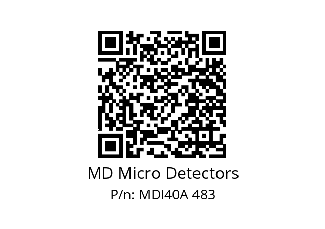  MDI40A750Z5/30L6SXPR+M.162 MD Micro Detectors MDI40A 483