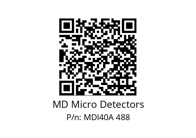  MDI40A1200Z5/30L6SXPR+M.162 MD Micro Detectors MDI40A 488