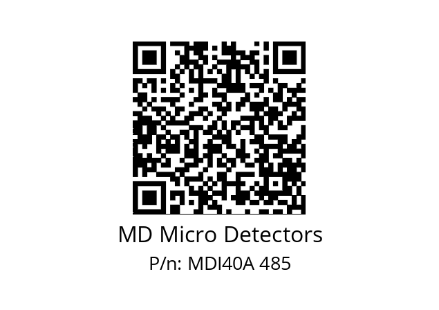  MDI40A900Z5/30L6SXPR+M.162 MD Micro Detectors MDI40A 485