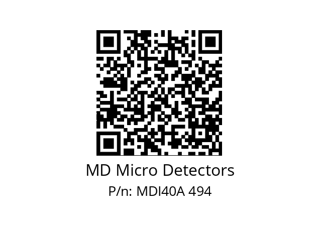  MDI40A2000Z5/30L6SXPR+M.162 MD Micro Detectors MDI40A 494