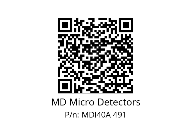  MDI40A1500Z5/30L6SXPR+M.162 MD Micro Detectors MDI40A 491