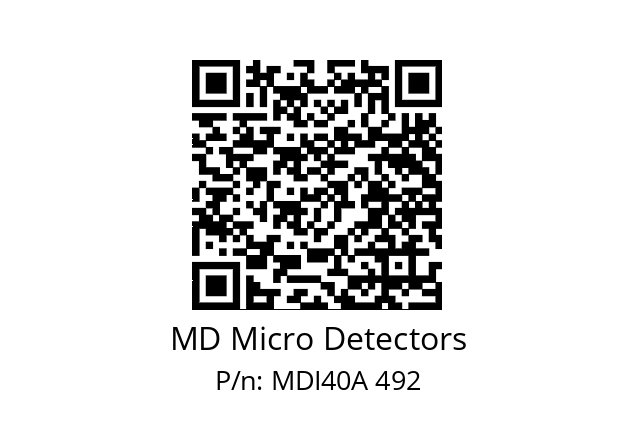  MDI40A1600Z5/30L6SXPR+M.162 MD Micro Detectors MDI40A 492