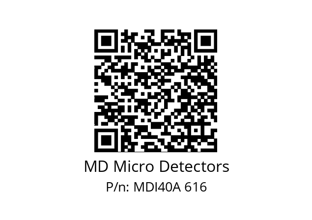  MDI40A1600Z5/30L6XXPR0,3+M12.162 MD Micro Detectors MDI40A 616