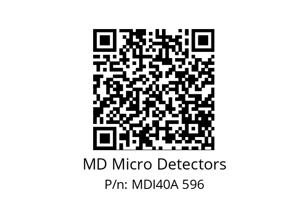  MDI40A250Z5/30L6XXPR0,3+M12.162 MD Micro Detectors MDI40A 596