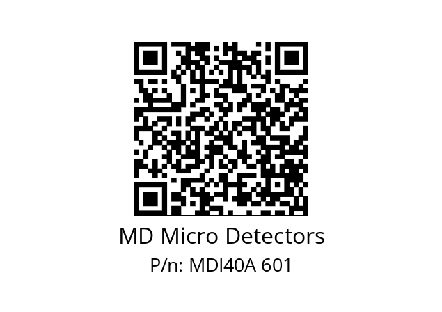  MDI40A480Z5/30L6XXPR0,3+M12.162 MD Micro Detectors MDI40A 601