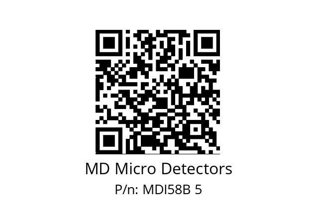  MDI58B200S5/30P6XXPR MD Micro Detectors MDI58B 5