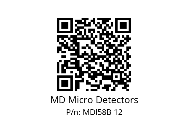  MDI58B480S5/30P6XXPR MD Micro Detectors MDI58B 12