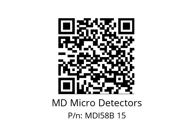  MDI58B600S5/30P6XXPR MD Micro Detectors MDI58B 15